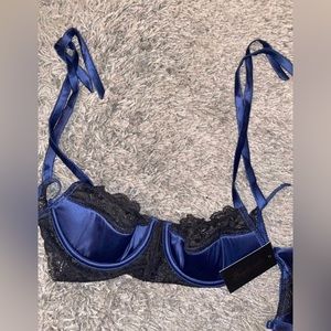 fredericks of hollywood dark blue set